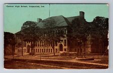 Valparaiso IN-Indiana, Central High School, Antique Vintage Souvenir Postcard picture