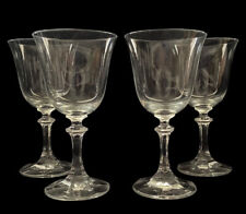 Vintage Royal Bavarian Pattern RBV1 Crystal Clear Set Of 6 Water Wine Goblets picture