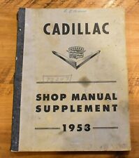 1953 Cadillac Shop Manual Supplement for 53-62 60s 75 & 86 Commercial Original picture