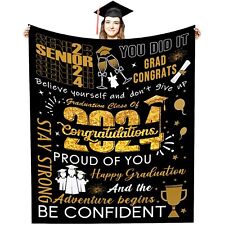 NIAXAYER 2024 Graduation Decorations Gifts Blanket Graduation Gifts for Her H... picture