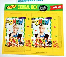SHINee 2023 Season's Greetings ONEW Ver. DIY Cereal Box paper card ONLY picture