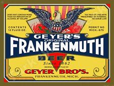 Geyer's Original Frankenmuth Beer Label 18