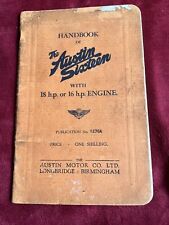 Austin 16 Handbook (1935) Austin Motor Co Ltd, Longbridge, Birmingham No 1276A picture