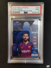 2018 Lionel Messi #101 PSA 9 Topps Crystal UEFA Champions League picture