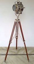 Nautical Hollywood Spot Light Marine Decorative Floor Lamp With Wooden Tripod picture