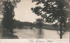 RPPC North Middleboro,MA The Elms 1906 From Titicut Bridge Plymouth County picture
