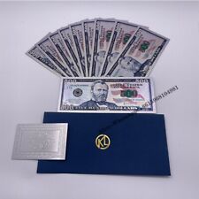 New 10 pcs Silver Banknote 500 USD Dollar  Commemorative For Nice Collectibles picture