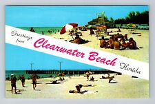 Clearwater FL-Florida, General Banner Greetings, Vintage Postcard picture