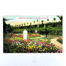 Postcard California Long Beach CA Hotel Virginia Sunken Garden 1910s Unposted picture