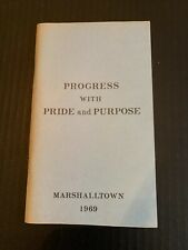 Vintage 1969 Progress With Pride And Purpose Marshalltown Iowa Booklet picture