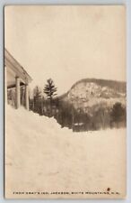RPPC From Grays Inn Jackson White Mountains NH Heavy Snow Photo Postcard Y26 picture