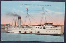 1940s Sault Ste Marie Ontario Canada Steamer Assiniboia Postcard picture