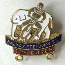 1973 Halifax Speedway supporters Club Enamel Badge 27 x 25 mm Gladman & Norman  picture