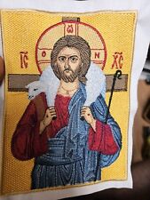 Jesus Christ The Good Shepherd 6x8 Icon, Orthodox Christian Icon Project Grade picture