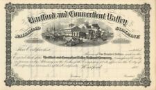 Hartford and Connecticut Valley Railroad Co. - Stock Certificate - Railroad Stoc picture