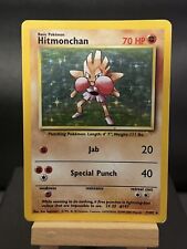 Pokemon Card Hitmonchan 7/102 Holo Rare Base Set 4TH PRINT WOTC Played picture