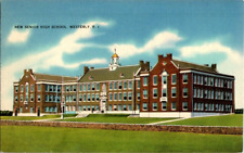 Unposted Post Card New Senior High School Westerly Rhode Island picture