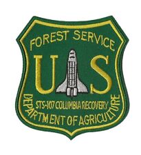 STS-107 NASA space shuttle Columbia US Forest Service recovery patch USFS picture