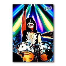 Peter Criss Kiss VIP Headliner Sketch Card Limited 07/20 Dr. Dunk Signed Art picture
