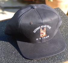REDONDO BEACH PD K-9 TEAM BASEBALL HAT, BLACK, ONE SIZE FITS MOST picture
