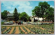 Lancaster Pennsylvania Amish Farm & House Scenic Countryside Chrome Postcard picture