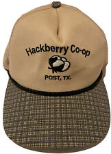 Vintage Hackberry Co-op Post , TX  Snapback Cap Hat picture