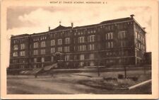 Mount St Charles Academy Woonsocket Rhode Island Ri Sepia Vintage PC picture