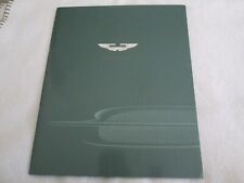1999-2002 Aston Martin DB7 V12 Vantage Softcover Brochure Coupe Volante Catalog picture