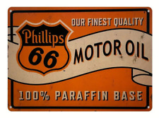Phillips 66 Motor Oil Vintage Novelty metal sign, 12 x 8 Wall Art picture