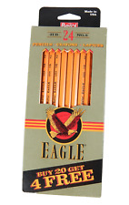 No. 2 Pencils Berol Eagle HB Box of 24 Original Packaging Made in USA #224-2 NOS picture