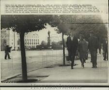 1966 Press Photo Delegates walk around the Lenin Square of Yerevan in the USSR picture