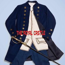 New Authentic Revolutionary War Mode Elements Uniform Navy Blue Jacket Fast Ship picture