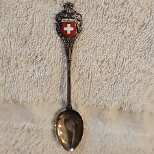 Vtg Silver Filled Souvenir Spoon Switzerland Versilbert 4.25 Inches SF picture