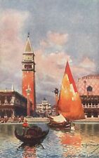 Vintage Postcard 1910's Venezia Piazetta S. Marco Dalla Laguna Venice Italy IT picture