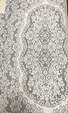 Vintage Fidelity By Quaker Lace White Tablecloth 60”x92”  Floral - NEW picture