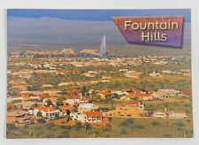 Aerial View Fountain Hills Arizona Postcard Unposted picture