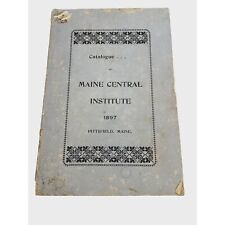 1897 Maine Central Institute Catalogue Pittsfield Maine Class & Course Info picture