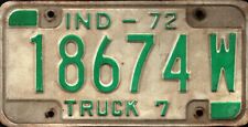 Vintage 1972 INDIANA License Plate - Crafting Birthday MANCAVE slf picture