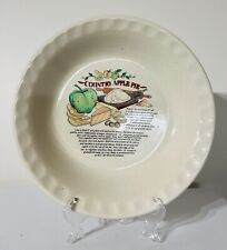 Vintage Retro Ceramic Country Apple Pie Recipe Bowl picture