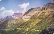 Scenic View of Garden Wall On Going-To-The Sun Highway, Montana Postcard picture