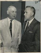 1964 Press Photo Philip Nichols Jr. with Major General Raymond F. Hufft on Canal picture