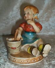 Vintage Japanese Yoko Boeki Child Cake Batter Fingers Baking Ceramic Figurine picture