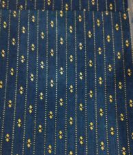 Antique Fabric Indigo Blue W/yellow Motif 36