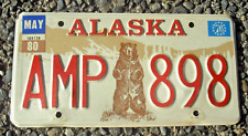 Vintage ALASKA License Plate 1976 Bicentennial Special Edition May 1980 Tabs picture
