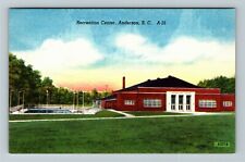 Anderson SC-South Carolina, Recreation Center, Pool, Vintage Postcard picture
