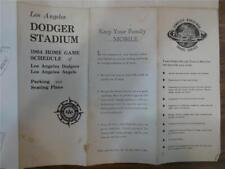 Los Angeles - Dodger Stadium -1964 Home Game Schedule - LA Dodgers & Angels picture
