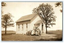 c1910's District 13 Country School Children's RPPC Photo Posted Antique Postcard picture