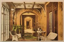 Francisville Louisiana; antebellum Afton Villa, vintage hand colored postcard LA picture