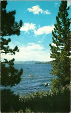 Lake Tahoe View of Crystal Bay Nevada North Shore Postcard picture
