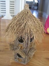 Tropical Thatched Bird House New 20